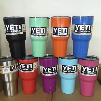 YETI Rambler 30 Oz Travel Mug Stainless Steel Vacuum Insulated Stronghold Lid • $29.99