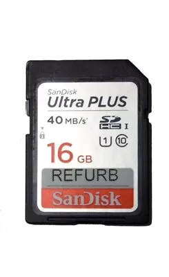 SanDisk Ultra/Pixtor 16GB High Speed SD Flash Memory Card Factory Ref • $10.98