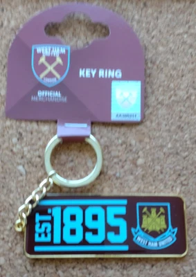 £6.25 • Buy West Ham United Rectangular Metal Keyring (Official Merchandise) - FREE POST!