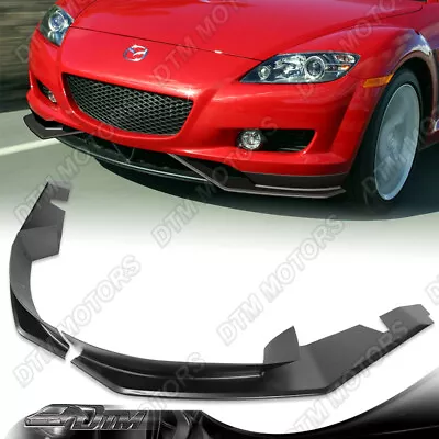 For 04-08 Mazda RX8 Unpainted Black MS-Style Front Bumper Lip Body Kit Spoiler • $159.41