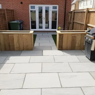 Kandla Grey - 90cm X 60cm - Indian Sandstone Garden Paving - Low Prices • £244.80