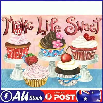 DIY Full Drill Diamond Painting Cartoon Cupcake Rhinestone Art Mosaic Kit • $11.19