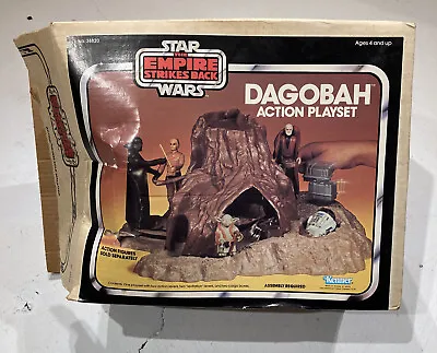 Vintage Star Wars Empire Strikes Back Dagobah Playset With Box Instructions 80’s • $90