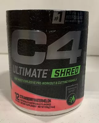 C4 Ultimate Shred Pre-Workout Strawberry Watermelon 7.4 Oz - 3 Pack • $19.99