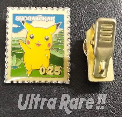 90s Shogakukan Pokemon Stamp Pin Badge - Japanese - Pikachu #3 • $2.25