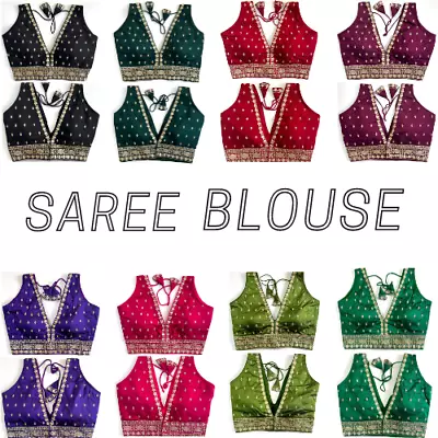 Saree Blouse Readymade Designer Sari Choli Indian Party Wear Bollywood Dress • $18.89