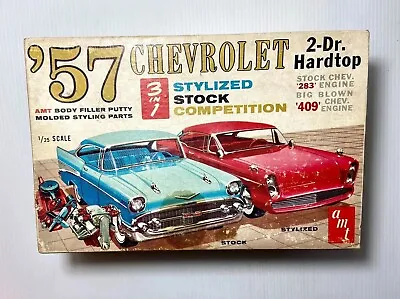 Vintage AMT '57 Chevrolet Trophy Series Model Kit W/Model & Instructions HTF • $30