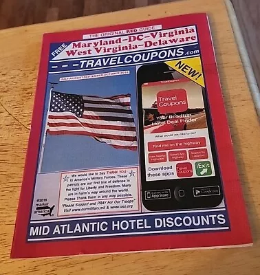 The Original Red Guide Maryland DC Virginia West Delaware Travel Coupon Magazine • $19.97