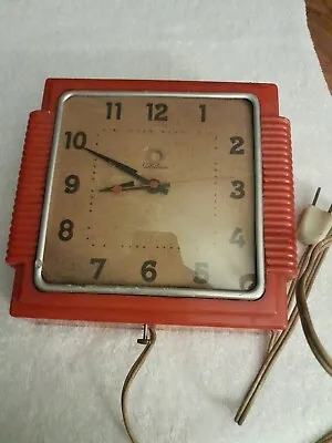 RARE VTG 1940s Telechron Electric Wall Clock  • $280