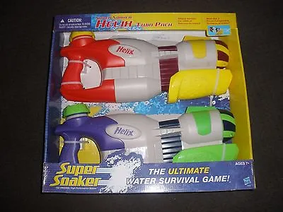  2009 NERF Style SUPER Soaker HELIX Water Pistol BLASTER 2 Pack RARE • $89.95