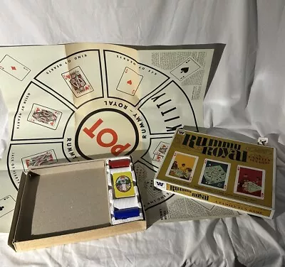 [NEW / OPEN BOX] Rummy Royal Board Game - VINTAGE WHITMAN 1965 [COMPLETE W/ MAT] • $39.85