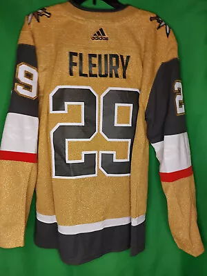 Large Mens Marc Andre Fluery Las Vegas Golden Knights Jersey Gold Third L Fleury • $255