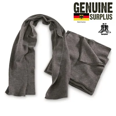 Surplus German Army Bundeswehr Wool Grey Scarf Cold Weather Winter Military • $9.99
