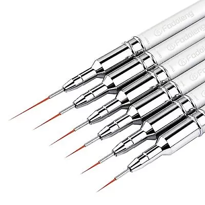 Liner Brush For Nails 6Pcs Thin Nail Art Brushes Professional Nail Detail Bru... • $16.24