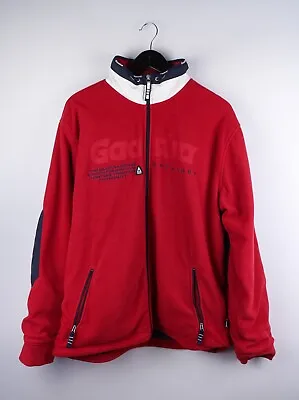 Gaastra Men Fleece Jacket Casual Leisure Windproof Outdoor Red Size 2XL • $52.99