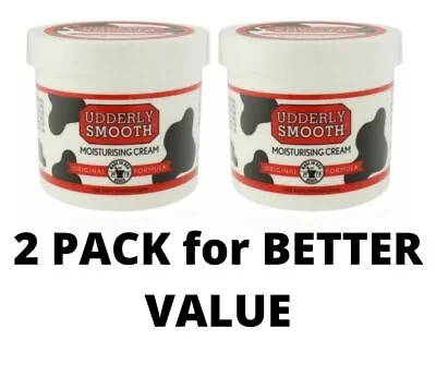 Udderly Smooth Original Moisturising Cream 340g Tub - 2 PACK =  BETTER VALUE • £24