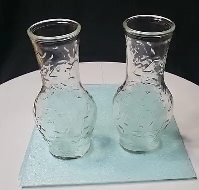 2 Vintage Good Seasons Salad Dressing Glass Bottle Vines Vinegar Mix Cruet • $15.95