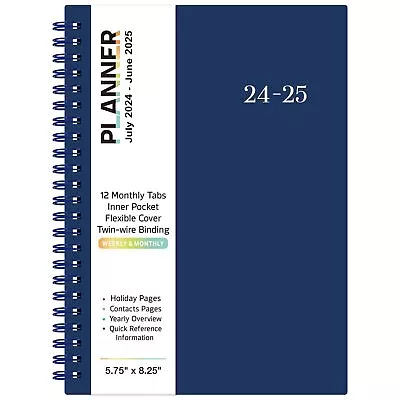 2024-2025 Planner - July 2024 - June 2025 Blue • $10.95