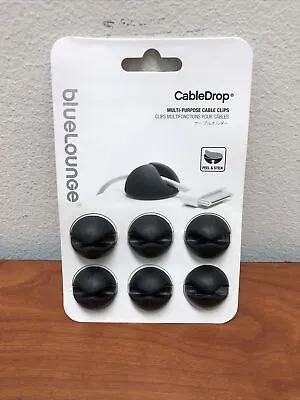 Bluelounge CableDrop Cable Clips Black Multi Purpose Cable Clips New • $6.99