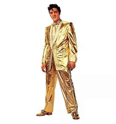 ELVIS PRESLEY Gold Lame Suit Lifesize CARDBOARD CUTOUT Standup Standee Poster • $49.95