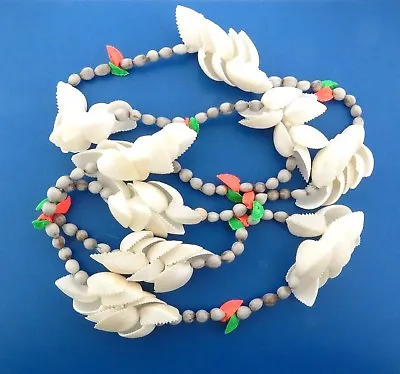 Vintage Hawaiian Shell Lei Necklace With Seeds 1 X 46  #3 • $31.27