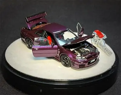 PGM X One Model 1:64 R34 Z Tune Midnight Purple Diecast Model Car • $75.92