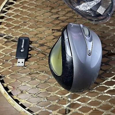Microsoft Natural Wireless Laser Mouse 7000 Silver W/ Receiver Model 1117 - #10 • $100