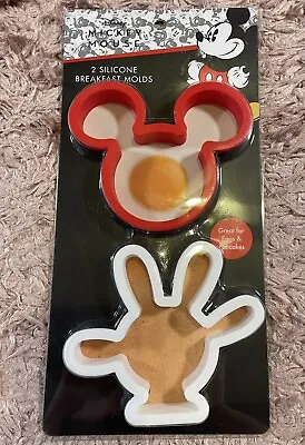 Disney’s Mickey Mouse Breakfast Silicone Molds Eggs & Pancakes NEW • $10