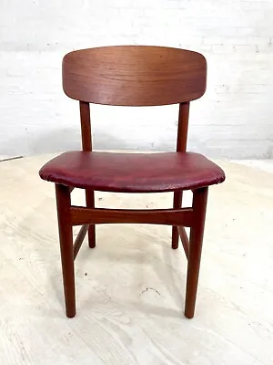 EB4228 Danish Teak Dining Chair 1960s Vintage Retro MCM MDIN • £60