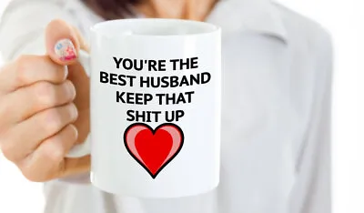 $26.99 • Buy Best Husband Mug 1st Anniversary Gift For Husband Valentines Day Gift For Him