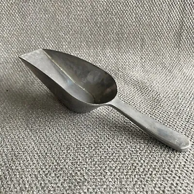 Vintage Metal Scoop Aluminum Flour Sugar Grain Coffee Beans 7  Patina • $9.95