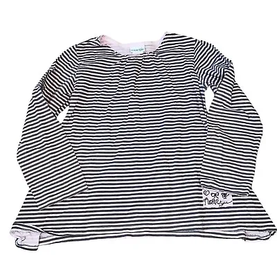 Naartjie Kids Girls Vintage Gray & Pink Stripe Blouse XXXL 9 • $10