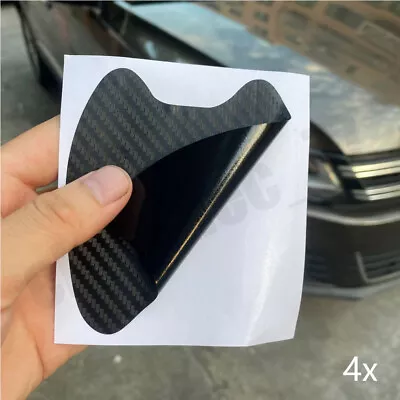 4Pcs Car Door Handle Film Protector Sticker Scratch Resistant Accessories Black • £3.84