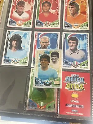 Match Attax Attack 2010 World Cup Diego Maradona 100 Hundred Club Card Argentina • £50