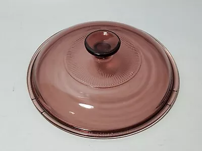 Pyrex VISIONS CORNING WARE CRANBERRY V2.5c POT LID ONLY • $26.59