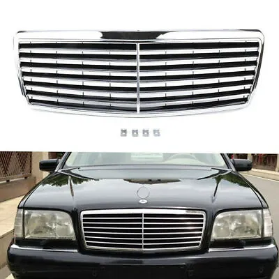 Chrome Front Bumper Grill Grille Fit For Mercedes Benz W140 S-Class 1994-1998 • $123