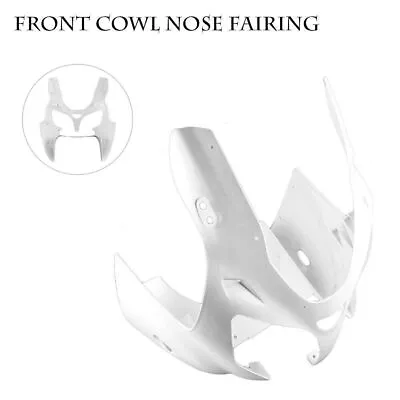 Unpainted Upper Front Cowl Nose Fairing ABS Plastic Fit Kawasaki ZX6R 2000-2002 • $109.54