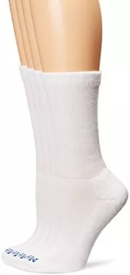 MediPeds Womens Peds Crew With Non-binding Top Cushion 4 Pairs Diabetic Socks... • $27.32