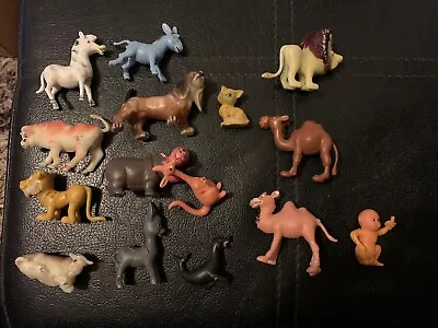 WILD ANIMALS ZOO ANIMALS PLASTIC TOYS - 15 Different Figures • £0.99