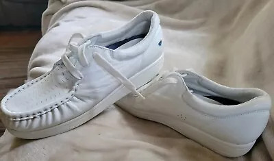 Vintage Nurse Mates Comfort Leather Shoes Sz 9.5 White All Day Comfort USA • $23.99