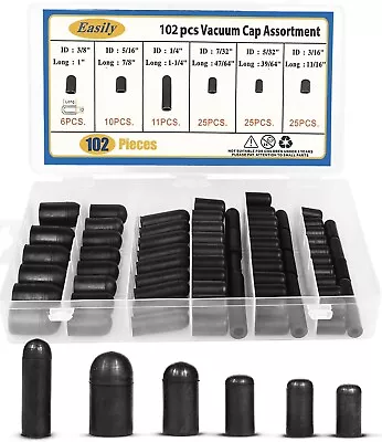 102 Pcs & VACUUM RUBBER CAP PLUG ASSORTMENT KIT INTAKE VACUUM LINES New Tools • $13.32