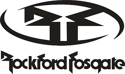 $5.95 • Buy Rockford Fosgate Car Stereo Die Cut Vinyl Truck Window Sticker Decal Any Color 