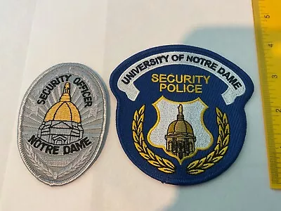 University Of Notre Dame Security Police Collectors Patch Set 2 Pieces • $7.95