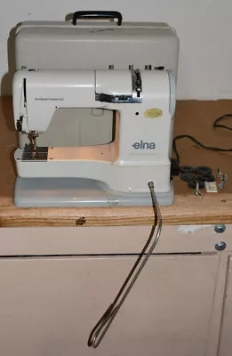 Elna  Supermatic Sewing Machine Working W/ Accessories Case 722010 • $130