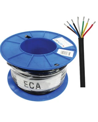 $352.99 • Buy 3MM 7 Core Multi Trailer Automotive Cable 100 Meters ECA37-100