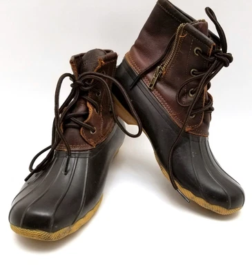 $14.99 • Buy Women's SPERRY Brown Lace Boots 7