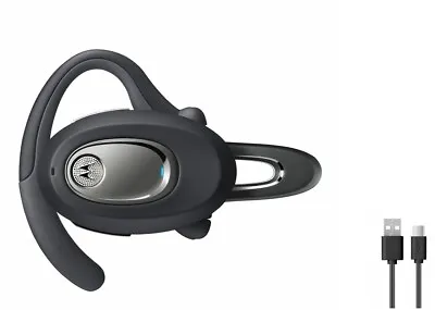 Black Motorola H730 Auto Flip Boom Ear-Hook Headset Wireless Bluetooth Earphone • $99.99