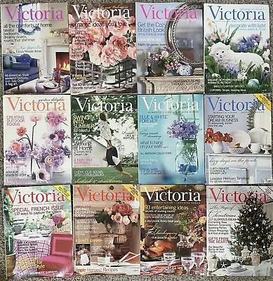 12 Victoria Romantic Home Magazines 2002 Entire Year Very Good • $26