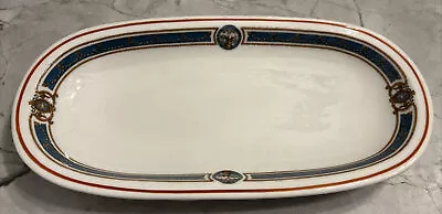 LAMBERTON SCAMMELL Serving Platter 11”x6” CELERY PICKLE DISH B.P.O.E Brooklyn NY • $34.99