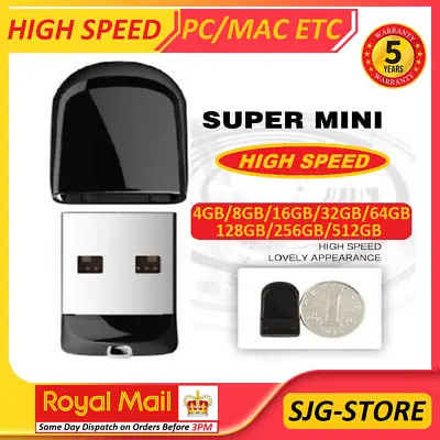 USB  Memory Stick High Speed Mini Flash Pen Thumb Drive 48163264128GB • £4.19